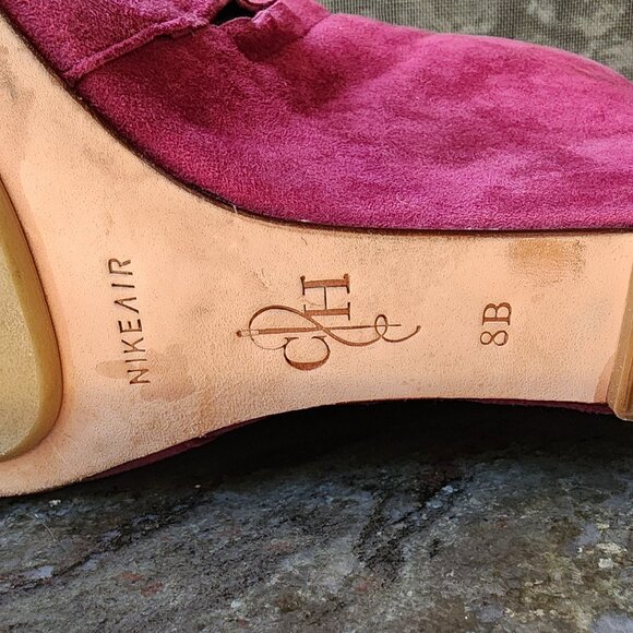 Cole Haan Winery Suede Wedge Verdi Bootie Size 8B - Picture 12 of 16